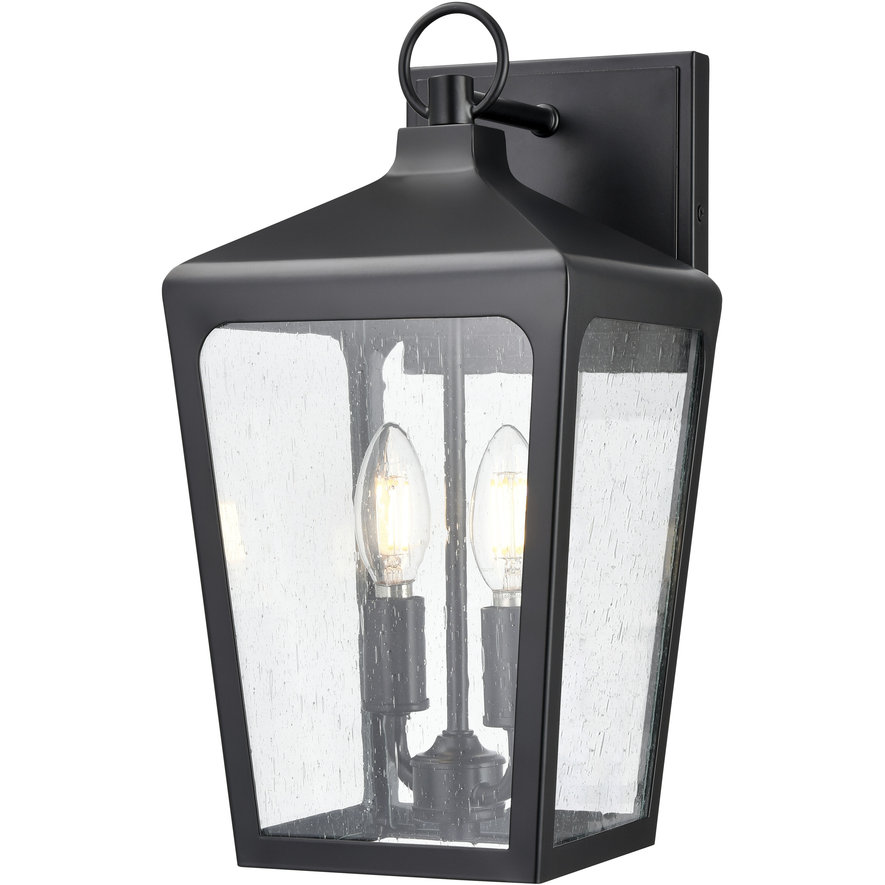 Brooks 2 Light 15 inch Powder Coated Black Outdoor Wall Sconce